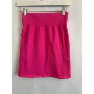 MINI SKIRT HOT PINK SPANDEX 80'S SIZE LARGE